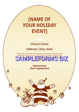 Christmas Event Flyer Template dotx pdf free
