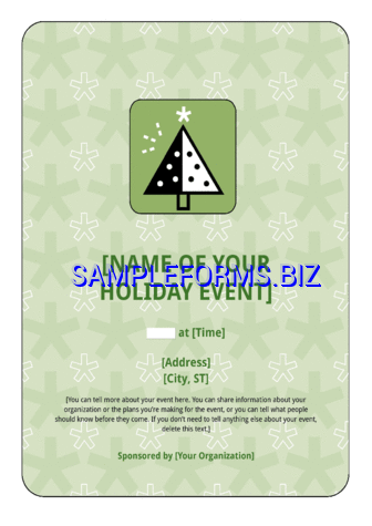 Holiday Event Flyer